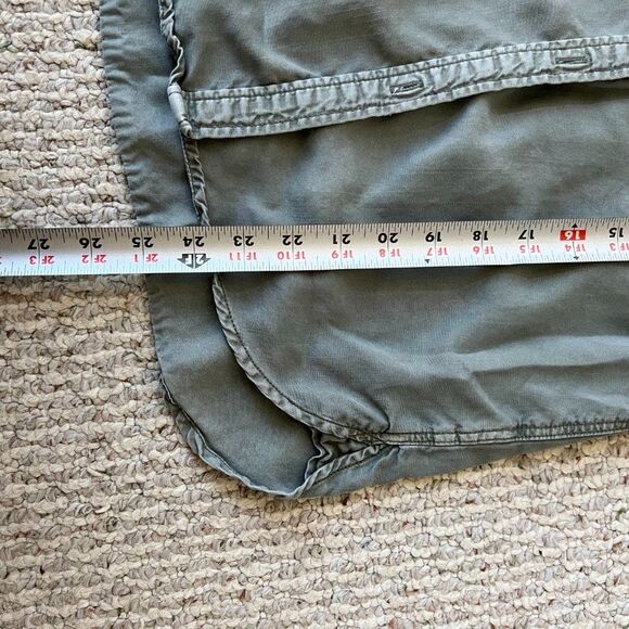 American Eagle Boyfriend Fit Utility Button Down Blouse - Picture 4 of 11